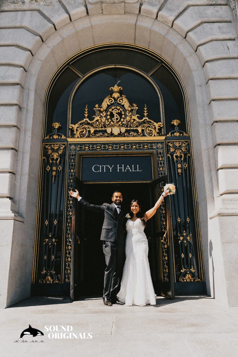 San Francisco City Hall Wedding // Monica + Bijoykrishna