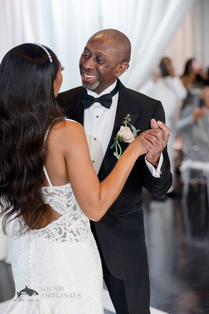 Father and bride dance at Briza on the Bay Wedding