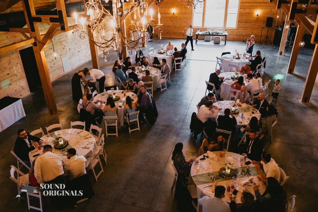 The ever-radiant Stoneyman Valley Ranch Wedding reception hall