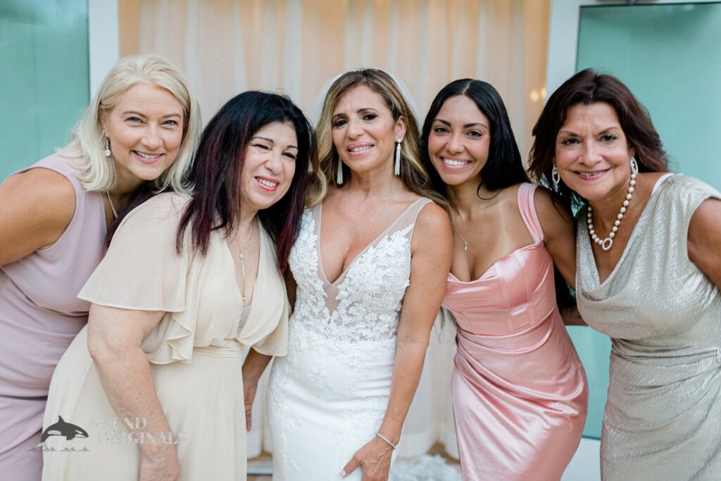 Bride squad of the Harborside Chapel Wedding